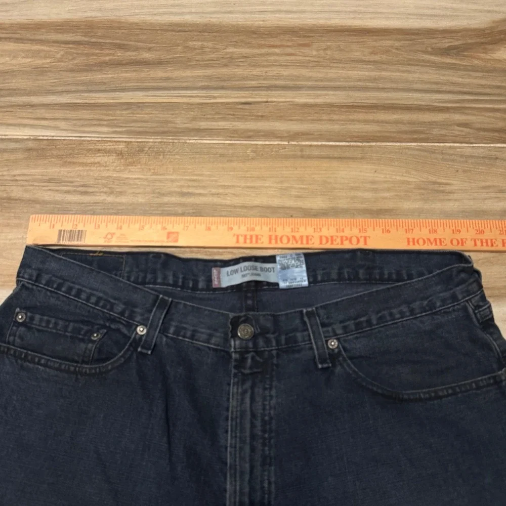VTG 2003 Levi's 567 Low Loose Bootcut Blue Baggy Skater Jeans 38x30 True Y2K
